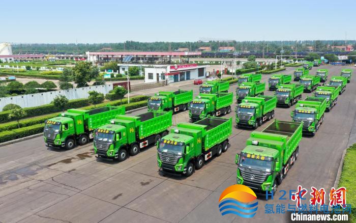 300輛氫能重卡在晉南鋼鐵開展零碳物流示范?！⊥踅ㄏ?攝
